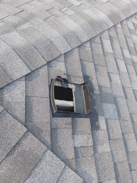 Damaged Wall Vent Opening